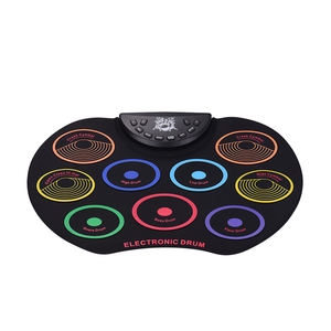 Batería Electrónica Enrollable con 9 Pads de Silicona, Alimentación USB/Batería, con <span class=keywords><strong>Baquetas</strong></span> y Pedales - Product Image 1