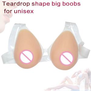 Ayarlanabilir askıları yapay meme ile gerçek dokunmatik silikon yapay meme tam boy - Product Image 2