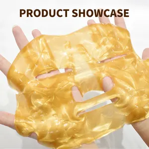 Großhandel Kollagen-Kristall straffend 24K Gold Vitamin C nahrend Anti-Aging feuchtigkeitsspendend Aufhellend Anti-Falten-Gesichtsmaske