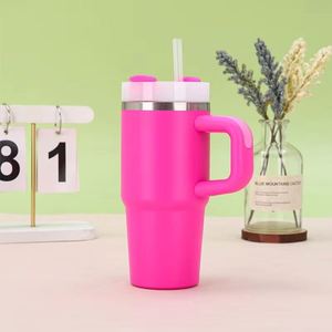14oz <b>Kids</b> Stainless Steel Straw Tumbler with Handle Insulated Vacuum Travel Cup Outdoor - Product Image 1