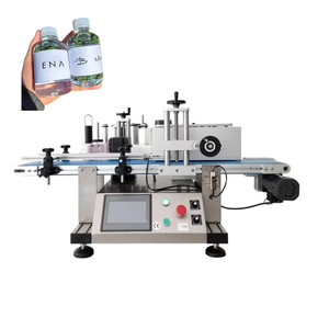 Automatic Adhesive Sticker Table Top Round Bottle Labeling <b>Machine</b> With Conveyor Plastic Bottle <b>Label</b> <b>Printing</b> <b>Machine</b> - Product Image 1