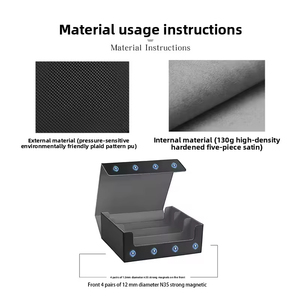 Estuche de Lujo para Cartas Coleccionables de Cuero PU, Gran Capacidad para Más de 1800 Cartas, Almacenamiento para Mazos Commander, Porta Cartas Personalizado con Bloqueo RFID - Product Image 3