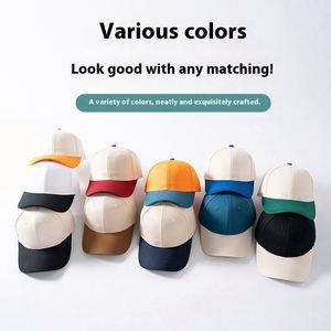 Men's Cotton Hard Top Baseball Cap Embroidered Logo Two Tone Color Outdoor Baseball Golf <b>Hat</b> - Product Image 3