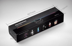 Nuovo Design <span class=keywords><strong>Proiettore</strong></span> Olografico 3D Ventola WiFi Display LED 3D 41cm <span class=keywords><strong>Proiettore</strong></span> Pubblicitario Olografico - Product Image 4