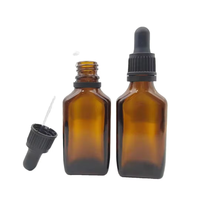 Prix d'usine – Flacon compte-gouttes en verre ambré de 15 ml et 30 ml pour huiles essentielles, sérum de soin et gouttes pour les yeux, avec sérigraphie