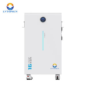 LVTOPSUN Smart <span class=keywords><strong>Powerwall</strong></span> 51.2V 314ah 16kWh baterai kapasitas tinggi Lithium LiFePO4 IP65 baterai penyimpanan energi surya tahan air - Product Image 1