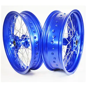 Set roda sepeda motor, 17*3.5 / 17*5.0 EXC450 set roda paduan supermoto dengan 36 jari-jari untuk KTM