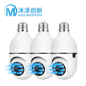 Muze Innovation A6 Bulb <b>Camera</b> 2MP Night Vision <b>Wireless</b> WiFi Indoor <b>Security</b> Monitor E27 Smart Home Surveillance - Product Image 1