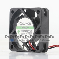 Nouveau ventilateur de refroidissement Sunon 5V 24V 48V DC 12V 1.0W AC EC 4010 40X40X10MM 4CM Maglev pour CPU, châssis, convertisseur de fréquence, 2 fils KDE1204PFV2