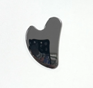 Herramientas de masaje facial de acero inoxidable con logotipo personalizado de metal gua sha. - Product Image 5