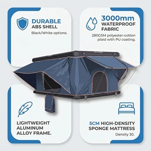 Carpa de Techo Rígida de Apertura Automática Rápida, Carpa de Camping para las Cuatro Estaciones, Plegable, Resistente al Viento y a la Lluvia para SUV, Camioneta y Todoterreno - Product Image 5