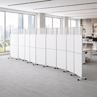 Panneaux acoustiques pliables autoportants, cloisons absorbantes du son pour bureaux commerciaux intérieurs, panneaux de séparation en MDF/Plexiglas Aluminium