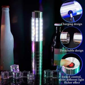 Bâton lumineux LED rechargeable de 23 cm, lampe torche électronique pour bouteille de champagne, lumière scintillante pour service de vin, boîte de nuit VIP, bar - Product Image 3