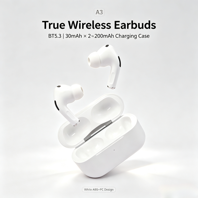 TWS Earphones TWS Earbuds Earphones TWS Wireless Earphones TWS Earphones White.