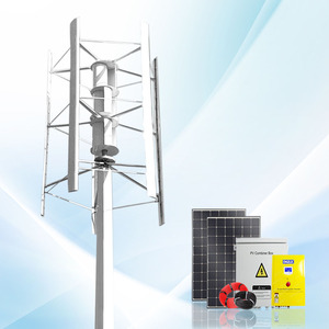 กังหันลมแนวตั้ง 120v 220v 380v พร้อมตัวควบคุมการชาร์จ Mppt ระบบไฮบริดพลังงานแสงอาทิตย์ 10 กิโลวัตต์ 20 กิโลวัตต์ 30 กิโลวัตต์ 50 กิโลวัตต์ เครื่องกำเนิดไฟฟ้าพลังลม RX-HV L - Product Image 1