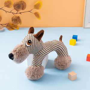 Fabbrica a buon mercato grossista nuovo lino peluche tessuto giocattolo cane gatto <span class=keywords><strong>squeaker</strong></span> giocattolo da masticare - Product Image 4