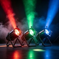 Projecteur LED COB Par 64 100W blanc chaud/blanc froid avec zoom, éclairage de scène DMX intérieur et extérieur