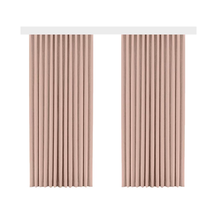 Cortinas de Ventana de Tul Doble Largo con Pliegues, Diseño Moderno, Opacas, con Perspectiva, para Sala de Estar, Tamaño Personalizado, para Todas las Estaciones - Product Image 1
