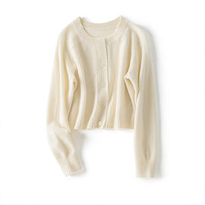 Maglioni di Cashmere per le donne di alta qualità <span class=keywords><strong>stile</strong></span> Casual di base comodo Cardigan in Cashmere maglieria - Product Image 5