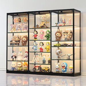 Vitrine d'exposition LED personnalisable, durable et écologique pour figurines d'anime et modèles, avec étagères en acrylique et en échelle - Product Image 5