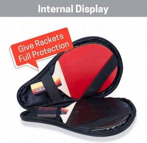 กระเป๋าใส่ไม้ปิงปองแบบพกพา กันน้ำ สำหรับเดินทางเล่นกีฬา ใส่ไม้ปิงปองได้ 2 อัน และลูกปิงปองได้ 5 ลูก - Product Image 5