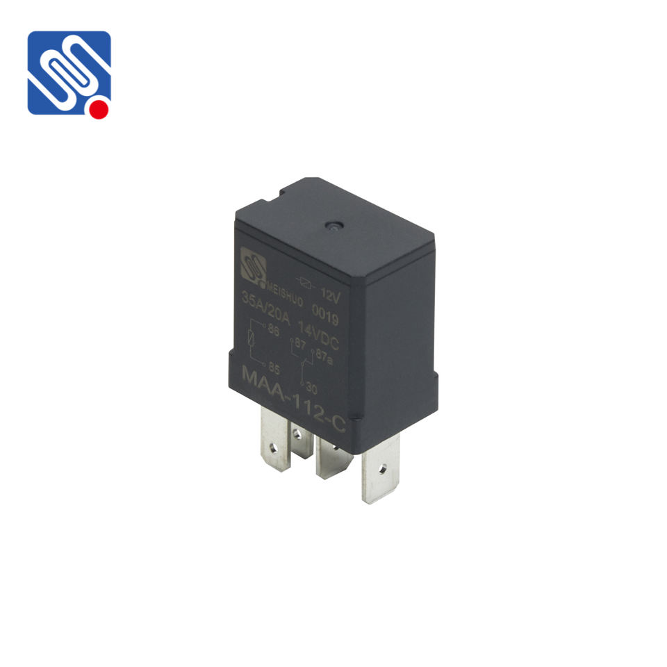 Meishuo MAA-112-C Auto Relays DC Power 12v 5 Pin Car Relay for Automotive and New Energy Vehicles