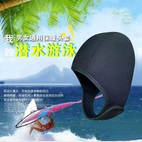 Bonnet de bain en néoprène 3 mm avec sangle sous le menton, personnalisable avec logo Sinodiving, pour la plongée et le surf