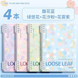 1 vào học sinh máy tính xách tay rời lá dày cuốn sách cuộn có thể tháo rời đơn giản notepad trong suốt - Product Image 5