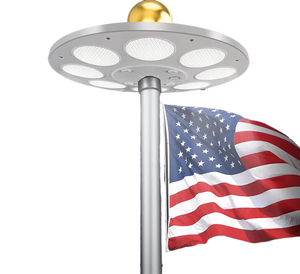 Lámpara <span class=keywords><strong>Solar</strong></span> para Jardín y Mástil de Bandera, 136 LED, IP65, Portátil, Lámpara Colgante para Mástil de Bandera - Product Image 1