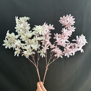 Bouquet de fleurs artificielles en soie Junheyuan, branche unique, décoration de mariage, arrangement floral, décoration de salon - Product Image 3