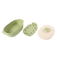 Cuiseur vapeur en silicone résistant à la chaleur et écologique, populaire pour la cuisson du poisson au micro-ondes