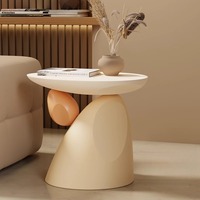 Table console d'appoint de style Wabi-Sabi, luxe léger, artisanale, table basse en résine équilibrée porte-bonheur pour salon, hôtel, maison