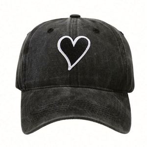Gorra de Béisbol Bordada Estilo Retro Europeo Americano, Gorra de Lona Lavada con Visera Curva para Mujer, Gorra Bordada Personalizada para Exteriores - Product Image 5