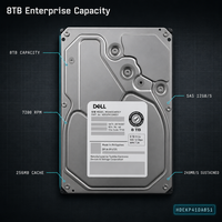 Serveur de stockage SAS d'entreprise ST8000NM0185 8 To, serveur en rack 2U, serveur de machine learning