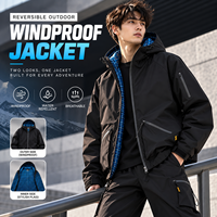 Blouson Bomber Homme Personnalisé OEM/ODM de Haute Qualité, Réversible, Imperméable, Coupe-Vent, Entièrement Zippé, à Carreaux, pour l'Hiver et l'Extérieur