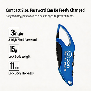 Mini <span class=keywords><strong>cadenas</strong></span> à combinaison de qualité supérieure pour sacs d'école, casiers de gym et bagages de voyage - Product Image 3