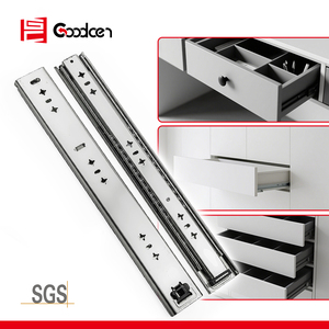 Goodcen Soft Fechar Gaveta Slides <span class=keywords><strong>Heavy</strong></span> Duty Espessado Laminado A Frio Aço Industrial Trilho Deslizante - Product Image 5