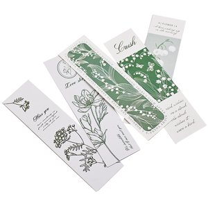 Custom Paper Bookmark <strong>Card</strong> With Printing Logo For Greeting Postcard Gift Business Greeting Green Paper <strong>Cards</strong> - Product Image 3