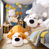 Amusant doux coton Capybara Design chien couché en peluche jouet pondéré porte-clés éducatif pour enfants stockage à la maison emballé OPP