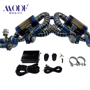 Système d'échappement professionnel en titane de haute performance pour <span class=keywords><strong>Ferrari</strong></span> F430 4.3L avec commande de soupape pneumatique, embouts légers - Product Image 6