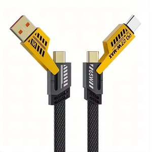 Pronto per la spedizione 4 In1 USB tipo C cavo 1m ricarica rapida dati del telefono cellulare per telefono 15 per <span class=keywords><strong>Computer</strong></span> compatibile con <span class=keywords><strong>Samsung</strong></span> - Product Image 2