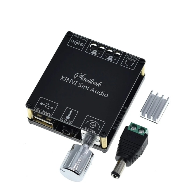 HIFI MINI BT 5.0 Wireless Audio Digital Power amplifier Stereo board 50Wx2 BT Amp Amplificador 3.5MM USB APP