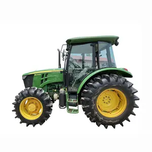 Precio más bajo Maquinaria agrícola usada Rueda agrícola 80HP 90HP 100HP Pequeños mini tractores compactos con cargador frontal