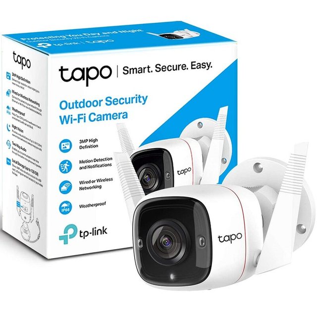 TP-link Tapo C310/C320WS Dual-Pack Outdoor Wi-Fi Security Camera 2K QHD IP66 Waterproof ColorPro Night Vision