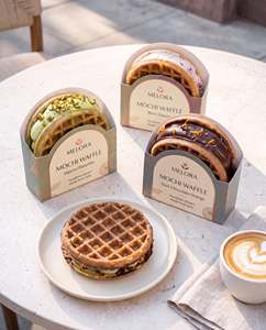 Étiquettes personnalisées faites à la main en carton découpées à la forme, en rouleau, imperméables, de qualité alimentaire, pour emballages de gobelets de bubble tea et de café, autocollants colorés - Product Image 1