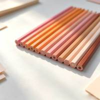 Ensemble de crayons de couleur personnalisés certifiés EN71 ISO, tons de peau, hexagonaux, en plastique, mine souple de 7 pouces, vente en gros directe d'usine