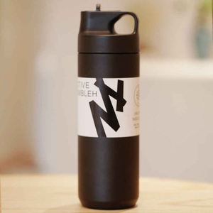 Minimalist Stainless Steel Vacuum Tumbler <b>Double</b> <b>Wall</b> Insulated With Lid Travel Water Bottle - Product Image 2