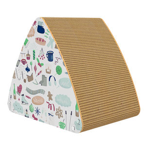 Duurzame Grote Houten Kattenmeubels Golfkarton Post Sisal Materiaal Populaire <span class=keywords><strong>Scratcher</strong></span> Tunnel Ramp Lounge Kattenboom - Product Image 5