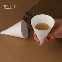 Impression de logo personnalisé 4 Oz 4.5 Oz 6 Oz Gobelets en papier à cône blanc pour l'eau Gobelet à cône de neige jetable