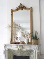 Miroir décoratif antique personnalisé fait main, grand miroir de luxe à cadre en bois orné, miroir sur pied baroque vintage